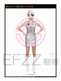 SPA休閑會所服務(wù)員制服設(shè)計343
