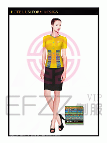 SPA休閑會(huì)所服務(wù)員制服設(shè)計(jì)347