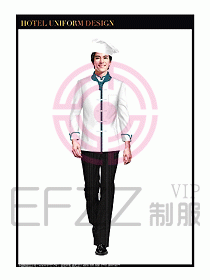 酒店廚師服裝設計圖243