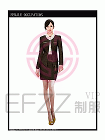 專賣店營業員服裝設計圖1039