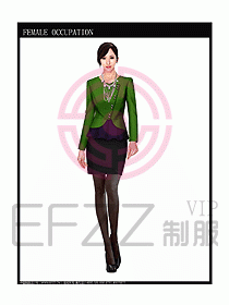 專(zhuān)賣(mài)店?duì)I業(yè)員服裝設(shè)計(jì)圖1068