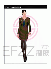 專賣店營業(yè)員服裝設計圖1069