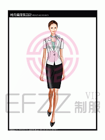 專賣店營業員服裝設計圖1132