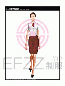女職業(yè)裝短袖襯衫設(shè)計(jì)圖201