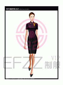 女職業(yè)裝短袖襯衫設(shè)計(jì)圖209