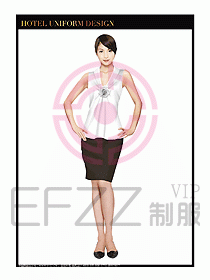 桑拿水療會所前臺服務(wù)員制服207