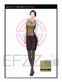酒店西餐服務(wù)員制服設(shè)計942