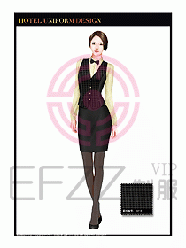 酒店西餐服務員制服設計955