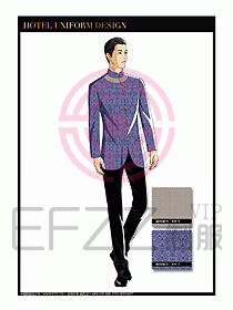 酒店服裝中餐服務員制服設計1444