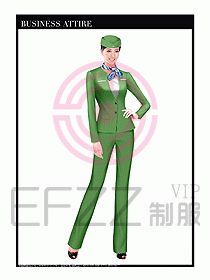 職業(yè)空姐裝制服設(shè)計(jì)圖496