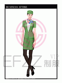 職業(yè)空姐裝制服設計圖520
