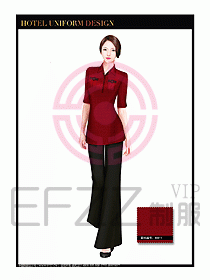 SPA水療會所服務員服裝設計380