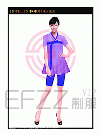 SPA按摩技師服制服設計圖986