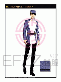 酒店門童保安行李生制服設(shè)計(jì)926