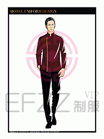 酒店門童保安行李生制服設(shè)計927