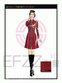 酒店門童保安行李生制服設計937