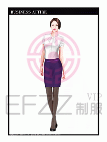 專賣店營業(yè)員職業(yè)裝設(shè)計圖1267