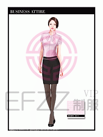 專賣店營業員職業裝設計圖1281