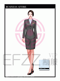 專賣店營業員職業裝設計圖1289