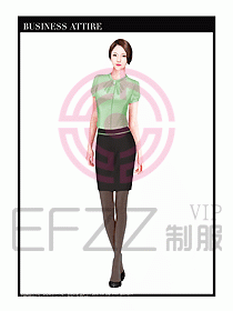 專賣店營業(yè)員職業(yè)裝設計圖1295