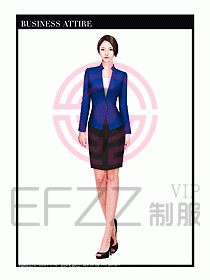 專賣店營業(yè)員職業(yè)裝設計圖1292