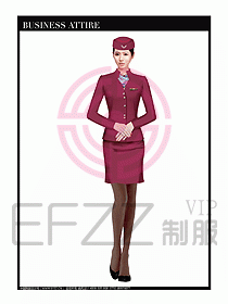 職業(yè)空姐制服設(shè)計(jì)圖597