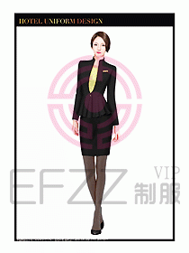 酒店大堂服務員制服設計743