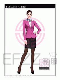 職業裝空姐服制服設計圖643