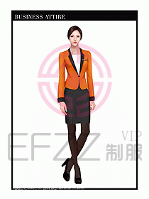 職業(yè)裝空姐服制服設(shè)計(jì)圖644