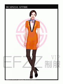 職業裝空姐服制服設計圖658