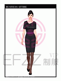 職業裝空姐服制服設計圖743