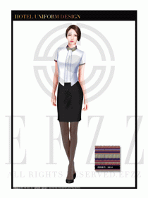 酒店總臺(tái)大堂服務(wù)員制服設(shè)計(jì)圖887