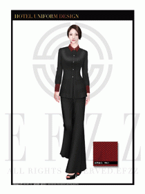 酒店總臺大堂服務(wù)員制服設(shè)計(jì)圖895