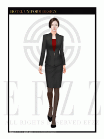 酒店總臺(tái)大堂服務(wù)員制服設(shè)計(jì)圖927
