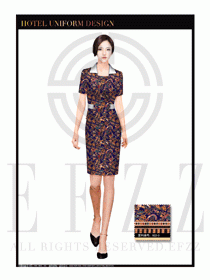大堂總臺(tái)收銀接待員工制服300