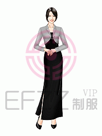 西餐咨客服裝156