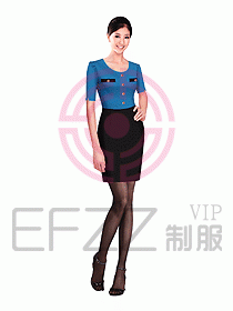 女職業(yè)裝短袖襯衫設計圖179