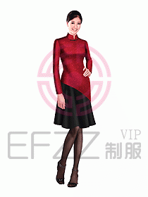 中餐服務員制服設計圖1027