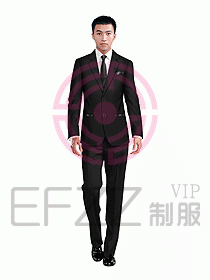 酒店經理職業裝西服257