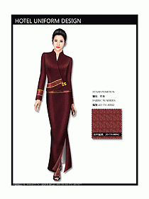 中餐咨客服裝設計效果圖540