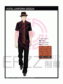 酒店門童制服設計效果圖673