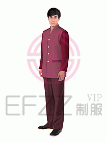 酒店客服服務員制服設計效果圖286