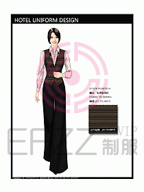 酒店中餐服務(wù)員制服設(shè)計圖1190