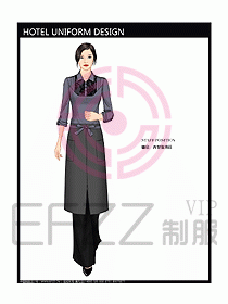 酒店西餐服務生制服設計圖762