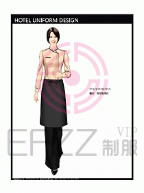 酒店西餐服務(wù)生制服設(shè)計(jì)圖769