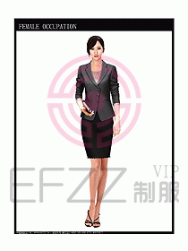 女時尚秋冬職業裝設計圖658