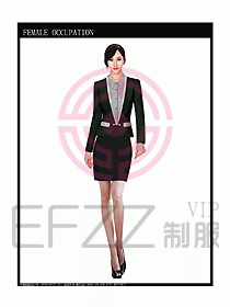 女時尚秋冬職業裝設計圖689