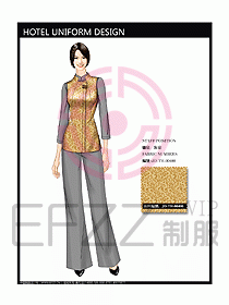 酒店客房服務員制服設計324