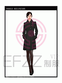 女職業裝大衣設計圖077