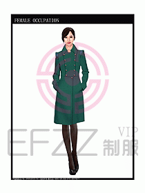 女職業(yè)裝OL大衣設計圖125